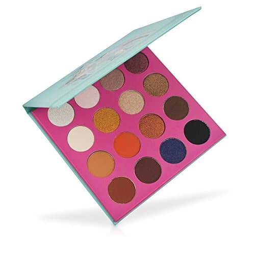 MISKOS 16 Colors Matte Shimmer Eyeshadow Palette High Pigmented Eyes Shadow Makeup Palette Natural Dramatic Smoky Eye Makeup Cosmetic Kit (Green)