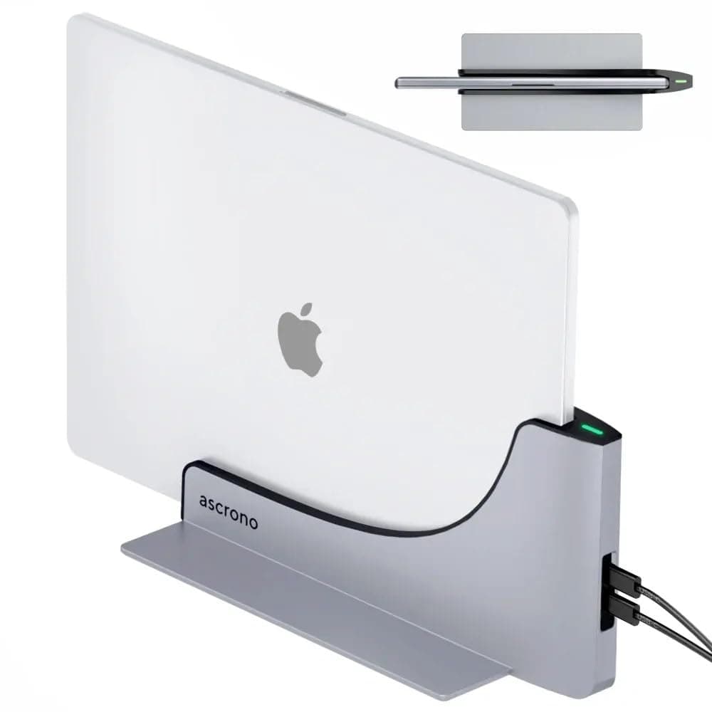 Ascrono MacBook Docking Station Perfect for MacBook Pro (2016-2020, M2 2022) with Touch Bar - Enjoy 2 Thunderbolt-4 USB-C Ports Seamlessly Connect Dual Displays