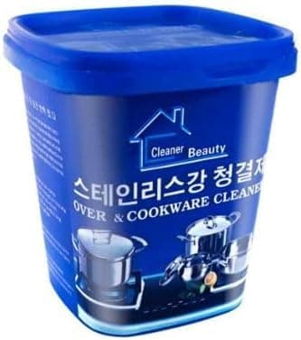 4 Magical Stainless Steel Cleaner and Polish: Powerful Detergent Cream for Cookware, Enamel, Porcelain, Ovens, and Patio Furniture