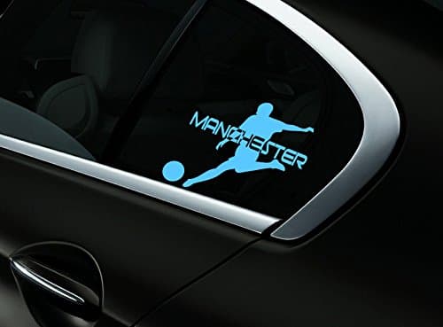 Manchester Football Car Sticker Window Styling Decal, City Blue