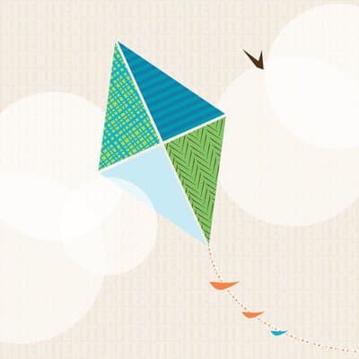 Flying Kite Wall Art