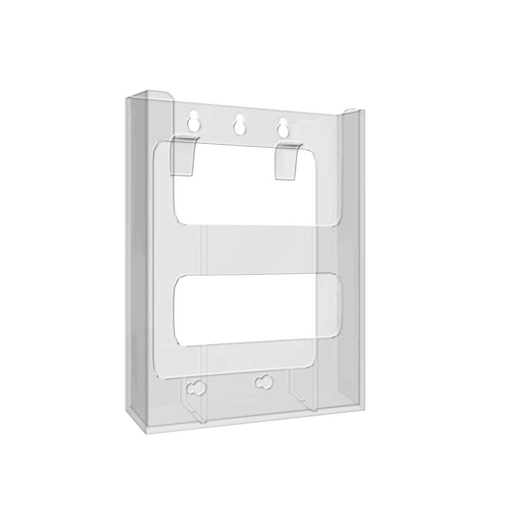 Azar Displays252329 Single Bi-Fold Wall Mount Brochure Holder, 10-Pack,Clear