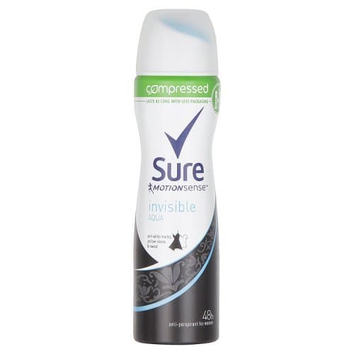 Sure Women Invisible Aqua Anti-Perspirant Deodorant 75 ml - Pack of 6