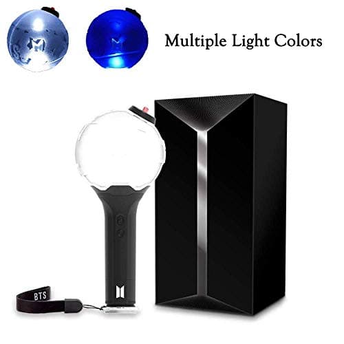 SSPalu BTS Lightstick Ver.3 Bangtan Boys Concert Light Stick Army Bomb Battery Operated Concert Lamp (Without Bluetooth, Black)