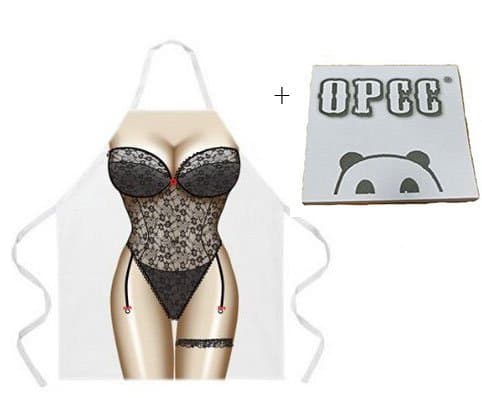 EGwine WASKY Hot Lovely Cheap Funny Aprons Bikini & Shorts Sexy Kitchen Apron Funny Creative Cooking Aprons for Women Ladies Girlfriend