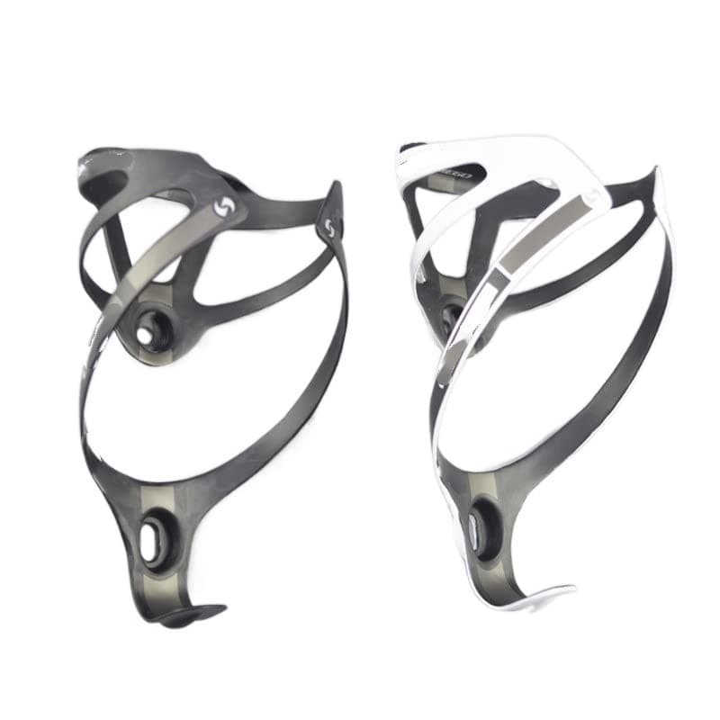 GFMODE 2pcs carbon fiber bottle cages bike parts bicycle water cages cycling matte finish bike water older (Color : 2pcs black comego)