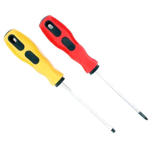 2 Pcs 3" inch Mini Screwdriver Set - #0 Phillips Head + 1/8" Flat Head