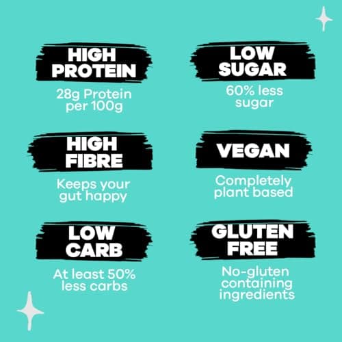 Crispy Fantasy Protein Cereal, Honey, Gluten Free, Vegan, Low Sugar, Protein Snacks, High Fibre, Plant Based, Just Add Milk, Healthy Breakfast for Kids & Adults, 8g Protein Per Serving, 4 Boxes