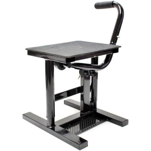 Motorcycle Racing Offroad Motocross Dirt Adjustable Bike Steel Lift Jack Stand (Black)