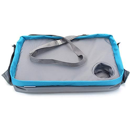 Kids Car Seat Travel Lap Tray for Snack and Play, Easy to Clean Activity Table with Cup Holder and Removable Strap, Sturdy Toddler Lap Desk-Kids Travel Tray