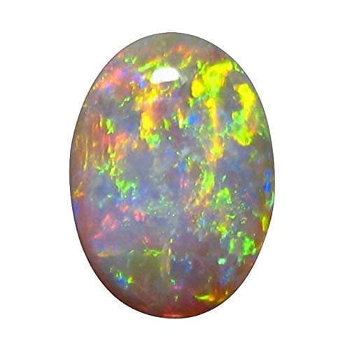 11.25 Ratti / 10.32 Carat Super Multifire Opal Stone Natural Oval Shape Australian Opal Loose Gemstone with Lab Certified