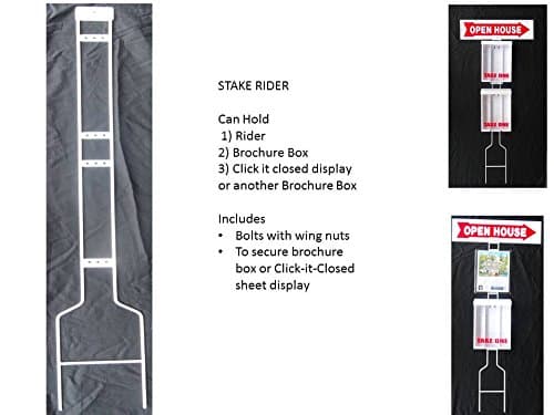 1 Case of 12 White Stakes with integrated Stake Ridder