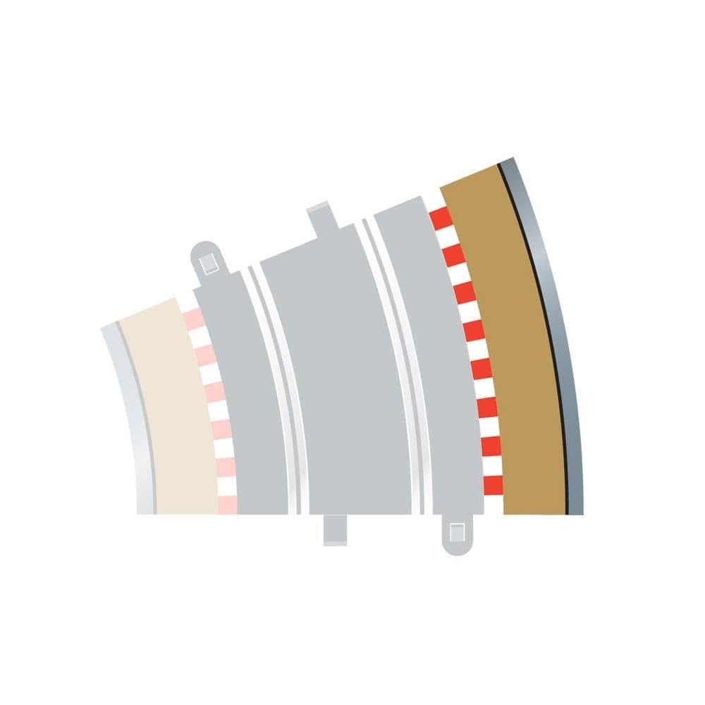 ScalextricScalextric C8224 Radius 3 Outer Border/Barrier 22.5 degree 1:32 Scale Accessory