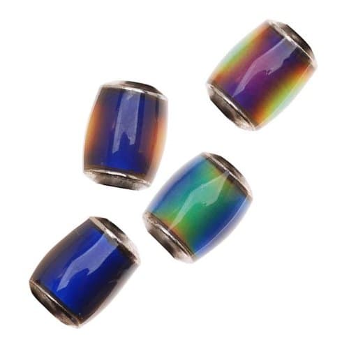 Mirage Color Changing Mood Beads - Tube Spacers 12x9.5mm (4)