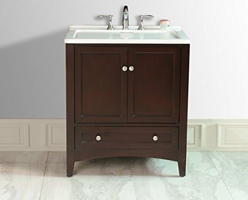 Stufurhome 24 inch Espresso Laundry Utility Sink