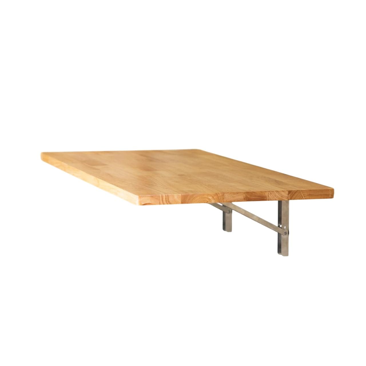 StoreYourBoard Wall Mounted Work Bench, Folding Wall Desk, Solid Wood Floating Desk and Laundry Table, 40 in. x 18 in. Folding Work Table, Stainless Steel Brackets Hold 200 lbs