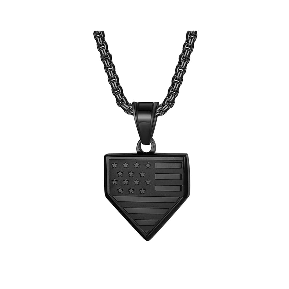 Necklace for Men Boys Son Boyfriend Stainless Steel Chain Pendant Sports Athletes Jewelry Gifts