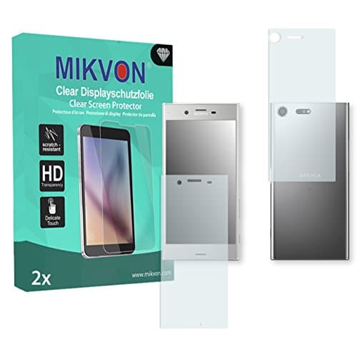 Mikvon 2X Clear Screen Protector for Sony Xperia XZ Premium The Front/The Reverse - Retail Package with Accessories (1x Front and 1x Back) (Reduced foil)