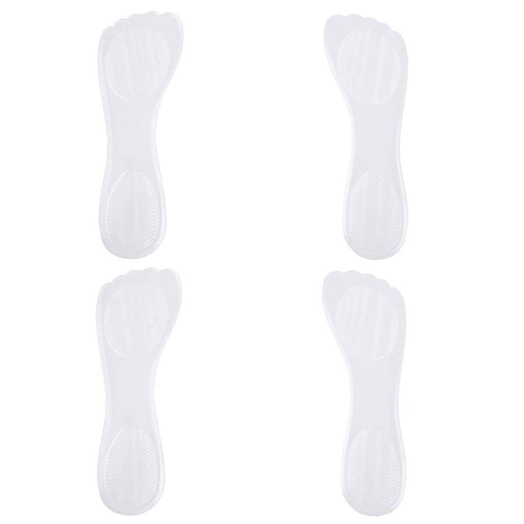 2 Pairs Silicone High Heel Everyday Insoles, Massage Foot Cushion, Soft Gel Shoe Insert Pads for Pain Relief, Length: 21cm, Transparent