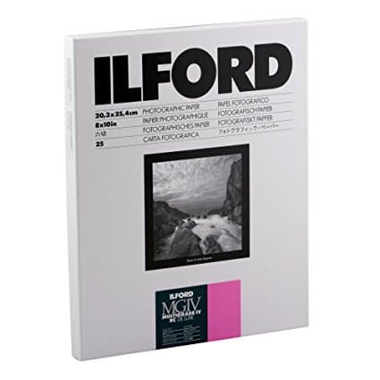 IlfordMultigrade IV RC Deluxe Resin Coated VC Variable Contrast - Black and White Enlarging Paper, 8x10 Inches, 25 Sheets, Glossy Surface (116 8190) Pack-3