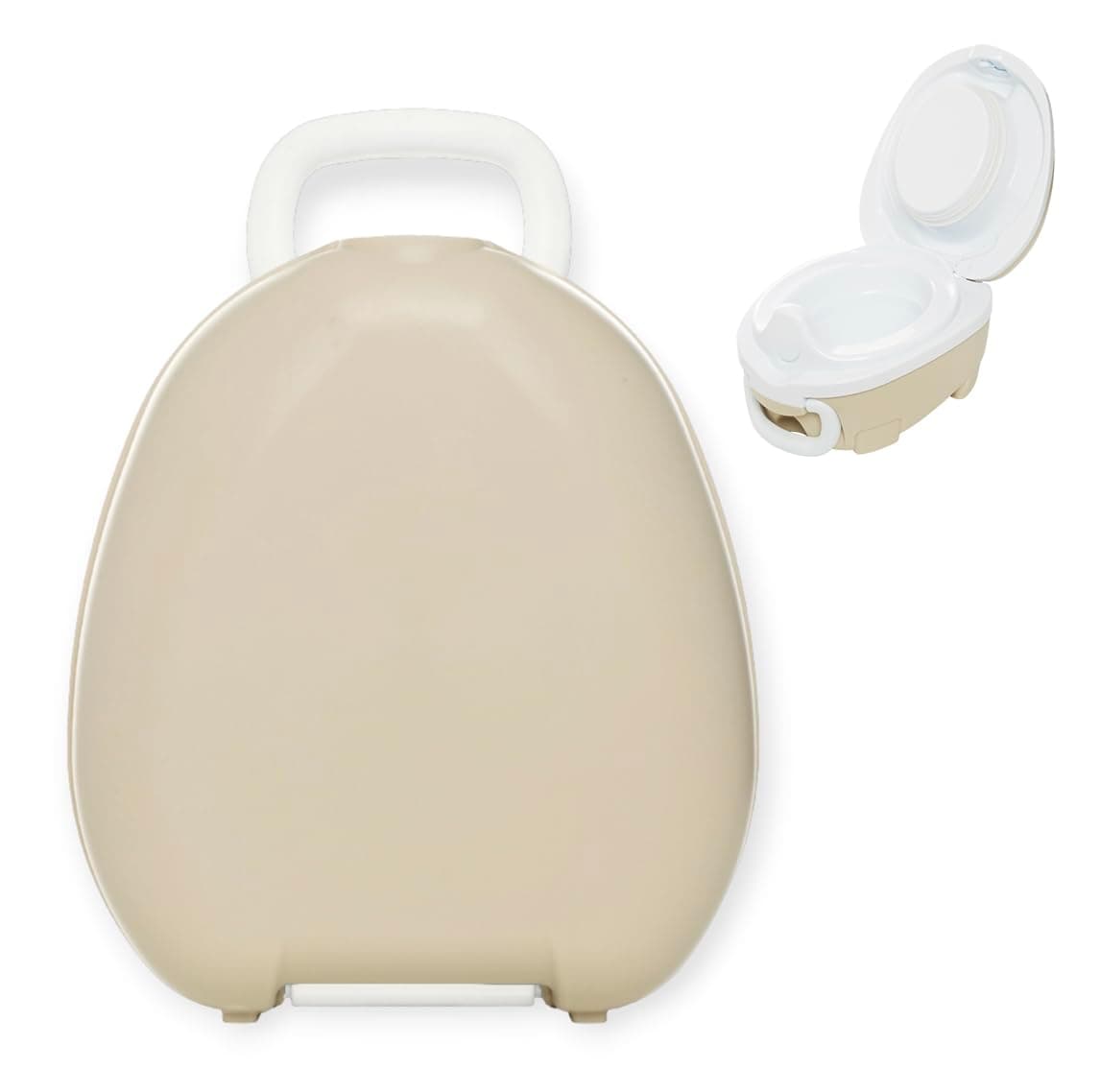 My Carry PottyNatural Beige Travel Potty, Award-Winning Portable Toddler Toilet Seat for Kids to Take Everywhere