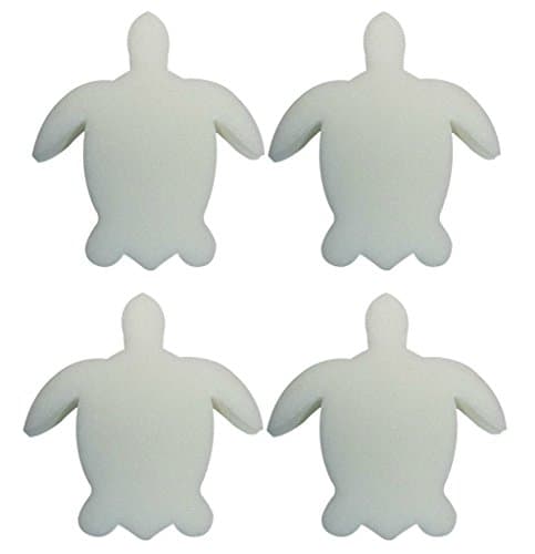 4 Pack - Turtle Oil Absorbing Sponge – for Swimming Pools Hot Tubs & Spas – Absorbs Oil Slime Grime and Scum