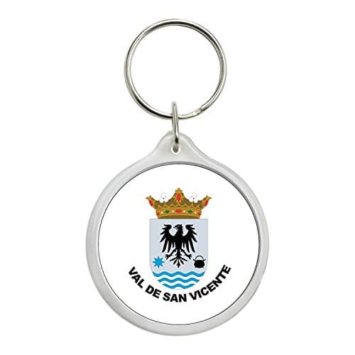 ROUND KEYCHAIN. COAT OF ARMS VAL DE SAN VICENTE - CANTABRIA