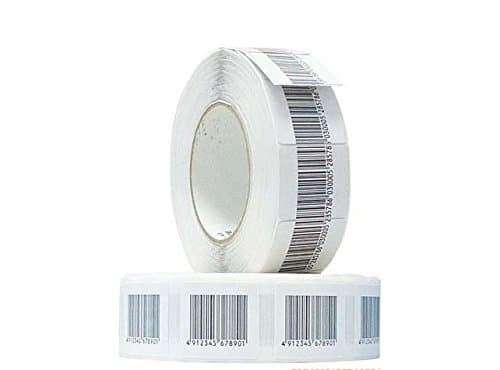 AakiaTopAcce EAS Anti-Theft Barcode Soft Labels 8.2MHz Checkpoint Compatible Label RF Tags 40mm*40mm 1.57 * 1.57 inches(2 Rolls-2000pcs)