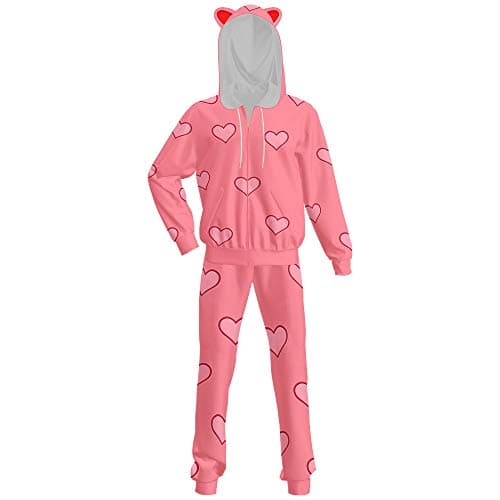 Karc Harley Quinn Costume Movie Cosplay Hoodie with Pants Outfit for Women Girls