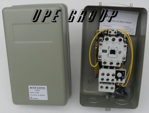 Magnetic Motor Starter for Electric Motor Control 7.5HP 21amp 3-Phase 208-240VAC with Adjustable Overload Relay 17 to 24 AMPS