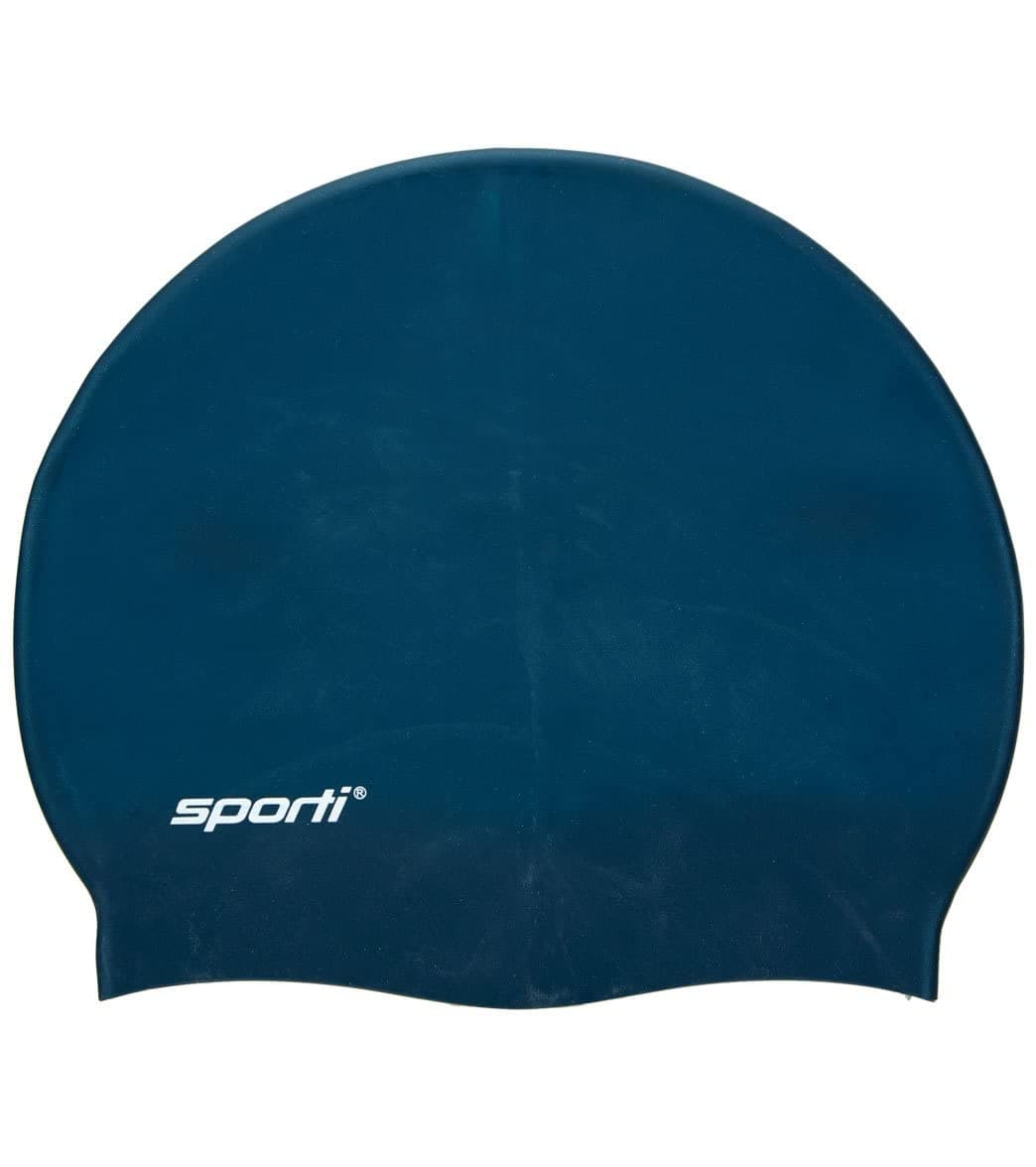 SportiSilicone Swim Cap for Women and Men, Adult, Vibrant and Lightweight Swimming Cap, Non-Slip, Easy Wear and Removal, Protects Hair