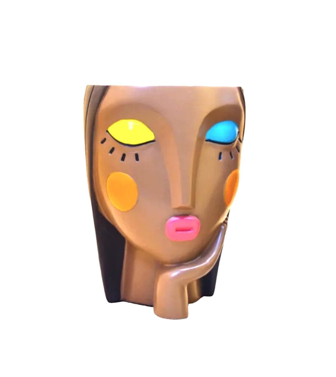 IMAAYA Girls Face Plant Pot, Succulent Cactus Flower Pot, Desktop Decoration for Home Office, Shelf