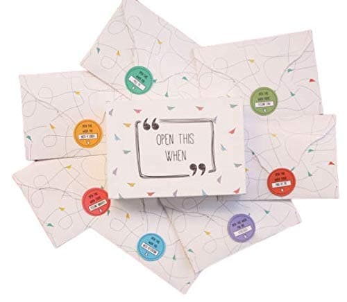 Oye Happy - Open This When Letters - 6 Unique Cards for Boyfriend/Girlfriend/Husband/Wife/Fiance to Gift on Birthday/Anniversary