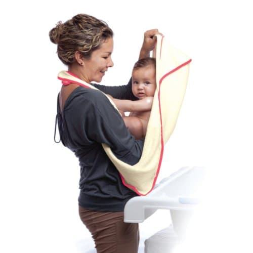 4 in 1 Multi-Use Bath Towel (Organic) - Pink Trim