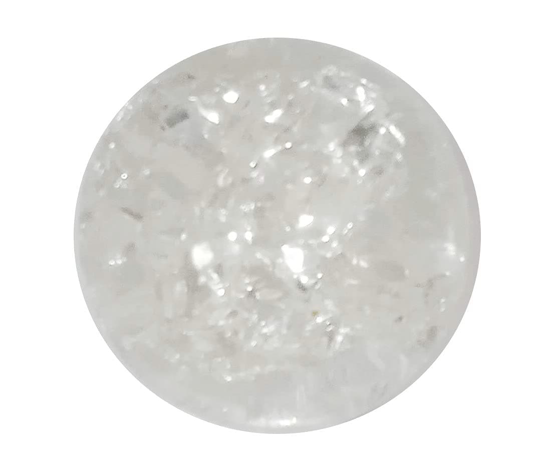 Purpledip Resin Crystal Ball for Indoor Water Fountains, Clear, 2 Inches Or 5 Centimeters (10503)