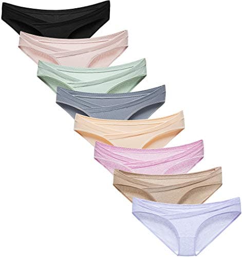 Suekaphin Womens Maternity Panties Maternity Underwear Pregnancy Postpartum Cotton Under Bump Brief,Sort E,Medium