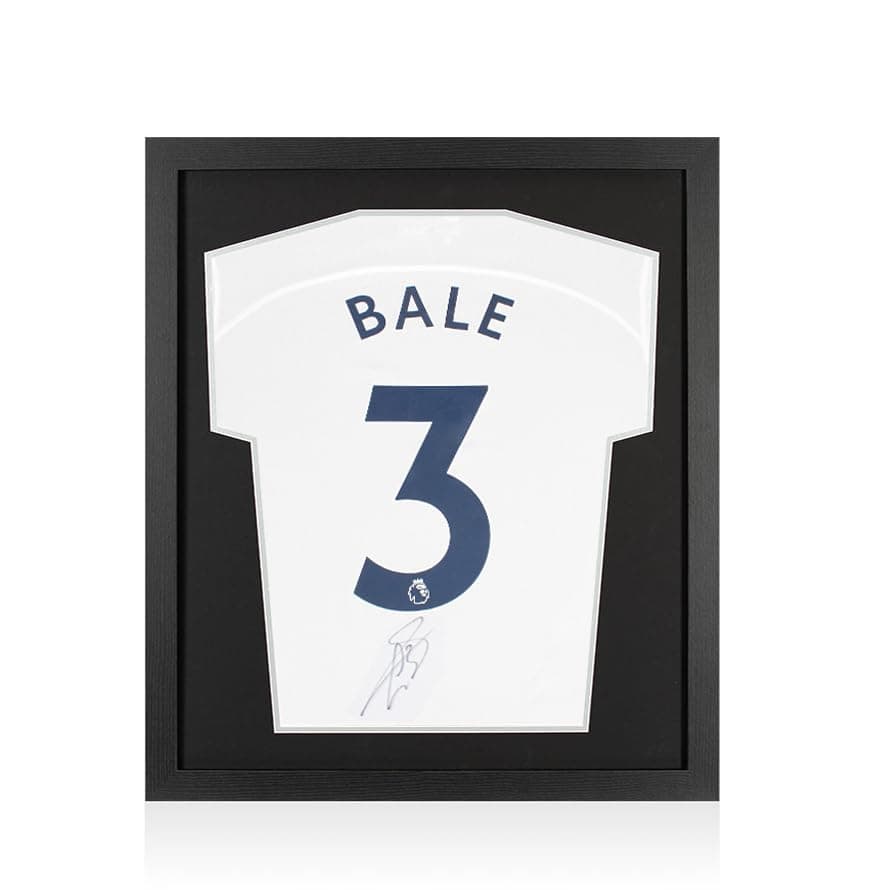 A1SportingMemorabilia.co.uk Framed Gareth Bale Signed Tottenham Shirt: Home, 2022-23 - Compact | Genuine Hand Signed With Certificate | Authentic Autographs | Great Gift