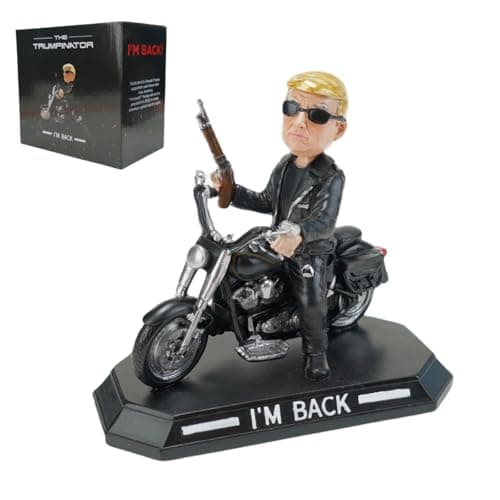 2024 Donald Trump Merchandise, The Trumpinator Bobblehead Upgrade: I’m Back! Trump Bobblehead, Donald Trump Gifts for Trump Supporters and Patriotic Americans