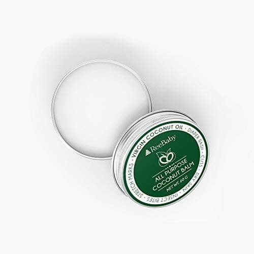 ReeBaby All Purpose Coconut Balm - for Diaper Rash, Cuts, Dry Skin and Stretch Marks, 60g