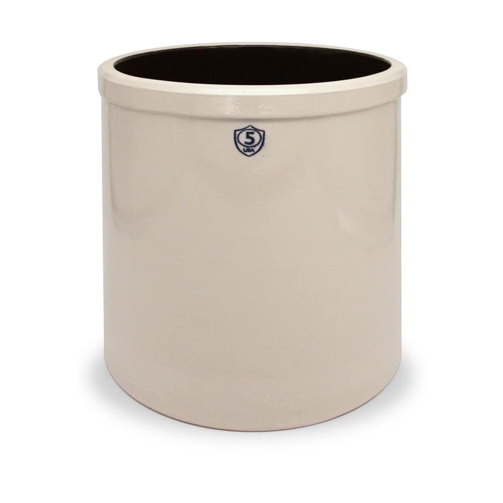 Gardener's Supply Company 8587577 5-Gallon Stoneware Pickling Crock