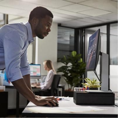 HP Pro 400 G9 Mini PC Desktop Computer, Intel i3 CPU, 32GB DDR5 RAM, 1TB PCIe SSD, Triple 4K Display Support, USB-C, Ultra-Quiet Design, Wi-Fi 6, Keyboard and Mouse, Windows 11 Pro