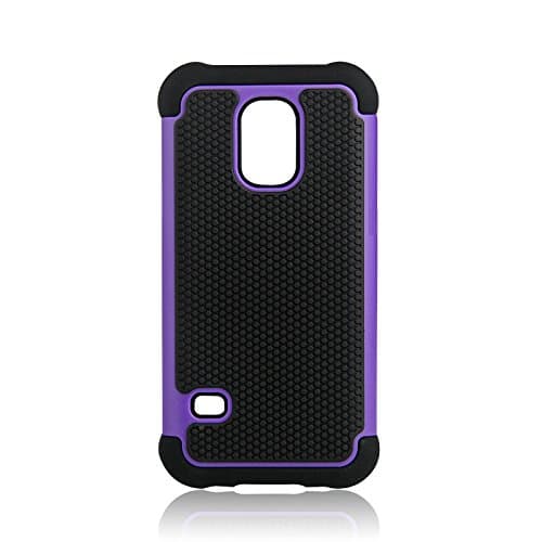 Galaxy S5 mini Case, Samsung S5 mini Case, S5 mini Case, High Impact Resistant Hybrid Dual Layer Armor Defender Full Body Protective Case Cover for Samsung Galaxy S5 mini [ P ]