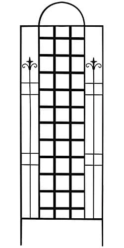 BestNest Panacea 89663 Cottage Trellis with Lattice, Black, 78" H, Pack of 5