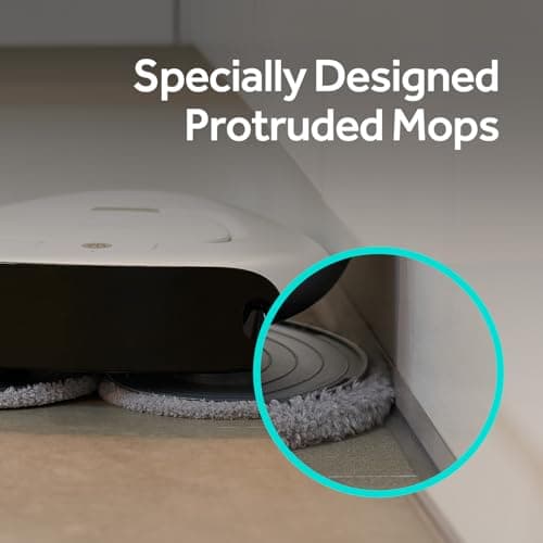 EVERYBOT Three-Spin The Ultimate Robot Mop for All Kinds of Hard Floor Care and Cleaning with Triple Spinning Mop Discs Controlled by Remote Control, W325 X D306 X H99 mm (TS300),White