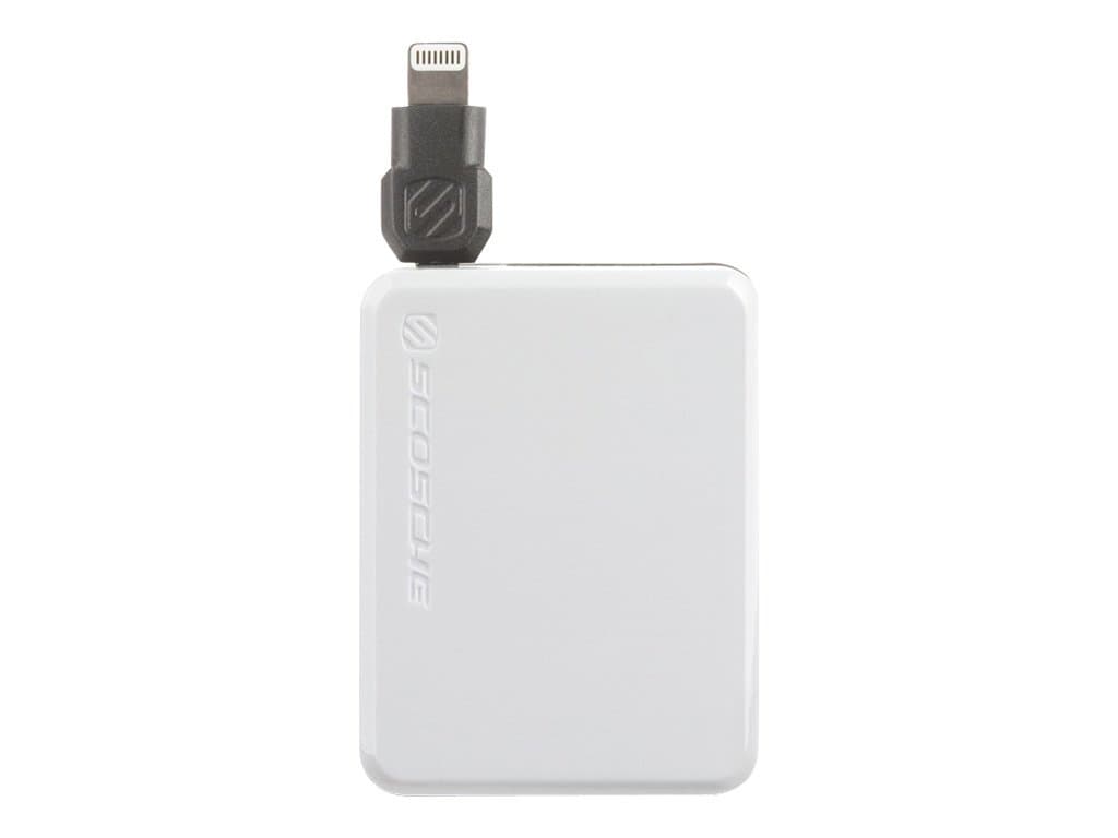 Scosche Retractable Lightning Cable, White (I2BOXWT)