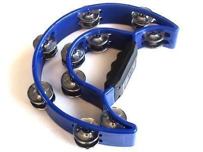 Musicalbits Half Moon Tambourine Blue