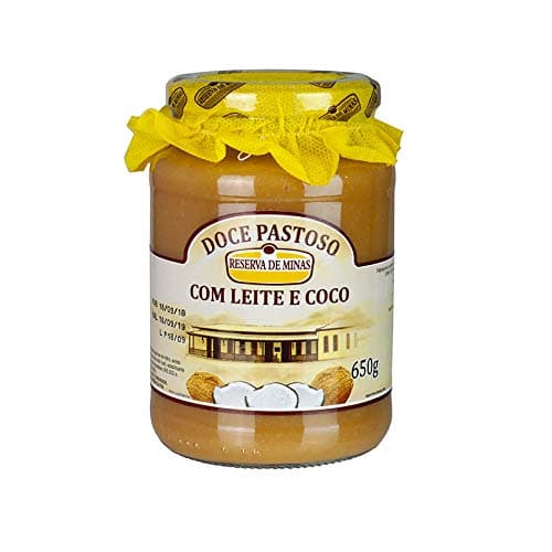 Milk caramel cream with coconut, glass 650g. - Doce de Leite com Coco RESERVA DE MINA 650g
