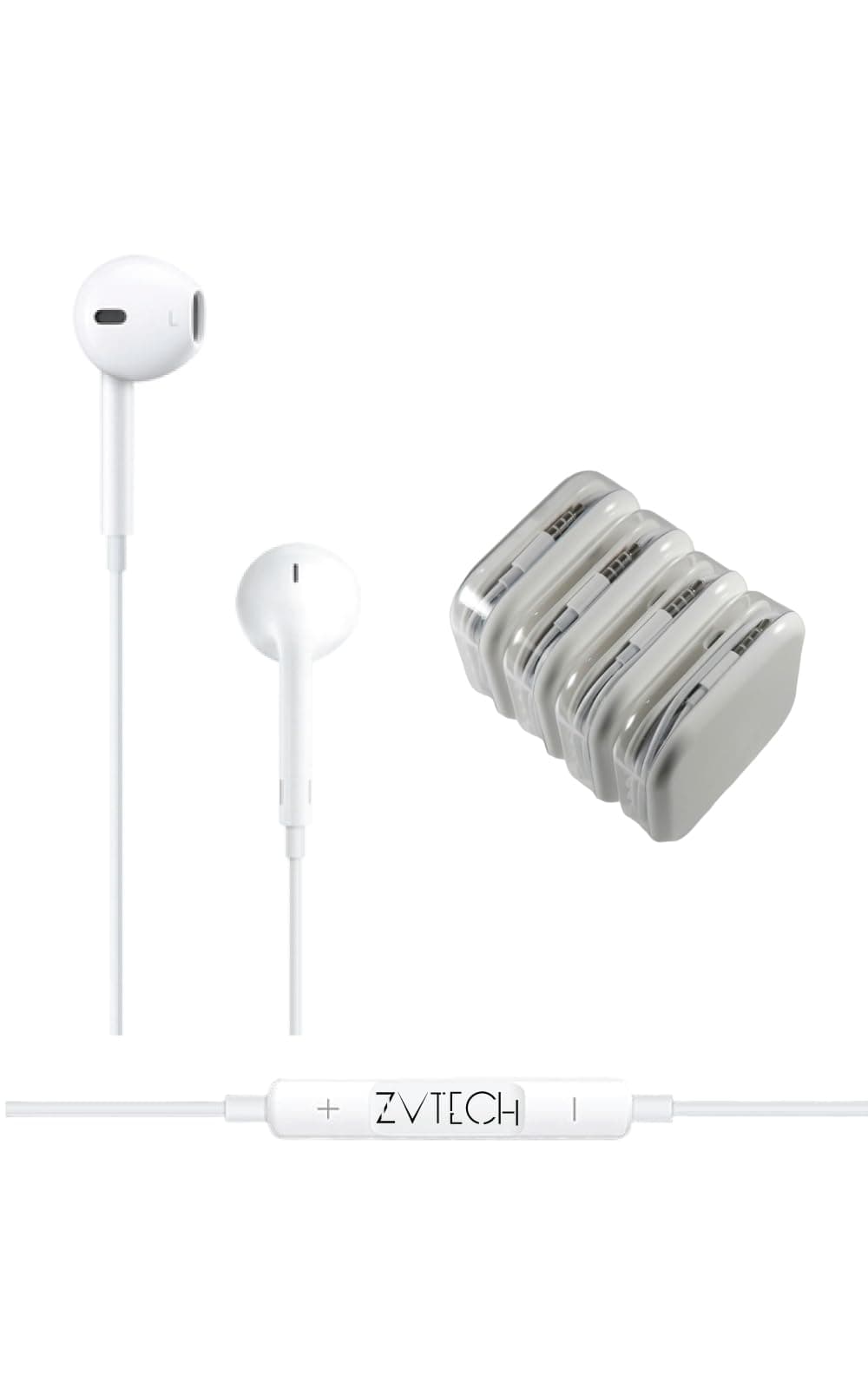 ZVTECH Premium Earphones for Apple and Android Devices, Earphones with Mic & Volume Control