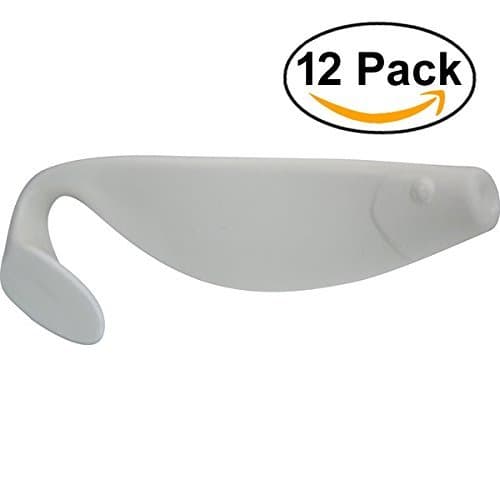 Blue Water Candy - Rock Fish Candy 9-Inch Shad Bodies, (White) by Blue Water Candy