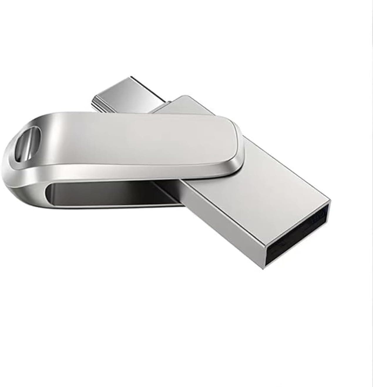 2TB USB Flash Drive Type C Interface High Speed USB Flash Drive Dual Drive 2in 1 Thumb Drive with Keyhole and Keychain OTG for Smartphones, Computers, Tablets, PC